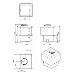 Бак промывной AGRO 120 л с резьбовой крышкой под плотность вещества до 1.0 г/см3, желтый