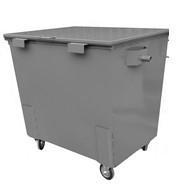 Контейнер для мусора (ТБО/ТКО) на колесах, 0,9 м3, металл