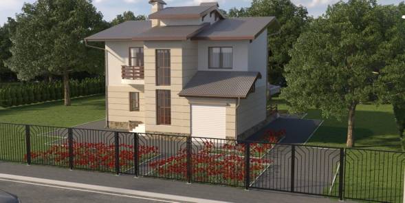 Забор металлический сварной секционный СЗ-11, 1 м²