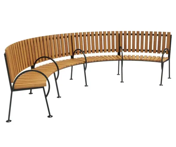 Скамейка стальная «Округ» Для беседки «Физалес» 8680 мм