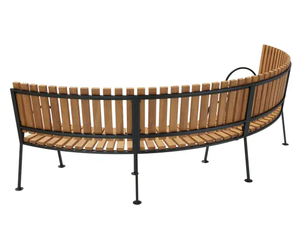 Скамейка стальная «Округ» Для беседки «Физалес» 8680 мм