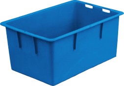Ящик под мороженое без крышки 416, 450х300х223 мм, синий