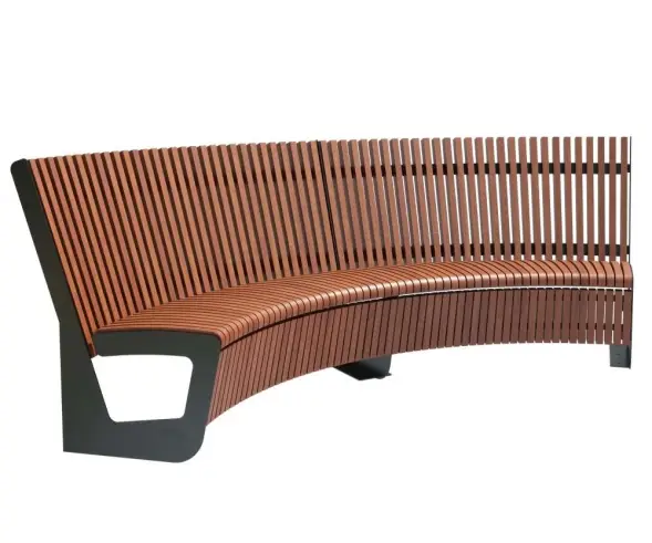 Скамейка стальная полукруглая «Авиньон» 1560 мм