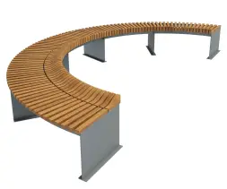 Скамейка стальная радиусная «Альтаир»