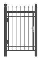 Кованая металлическая калитка МК5