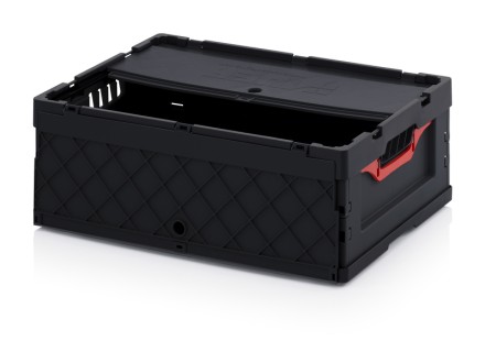 Складной ящик с крышкой ESD FBD 64/22, 60 x 40 x 22 см