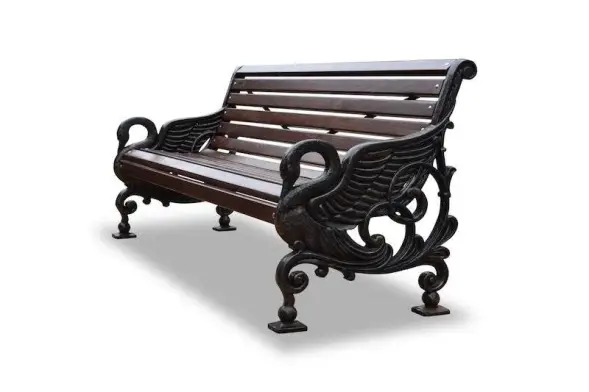 Скамейка чугунная «Лебеди» 1,8 м