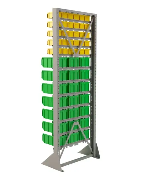 Стойка Стелла-техник односторонняя D1-05-00-07 с ящиками, 2020х735 мм