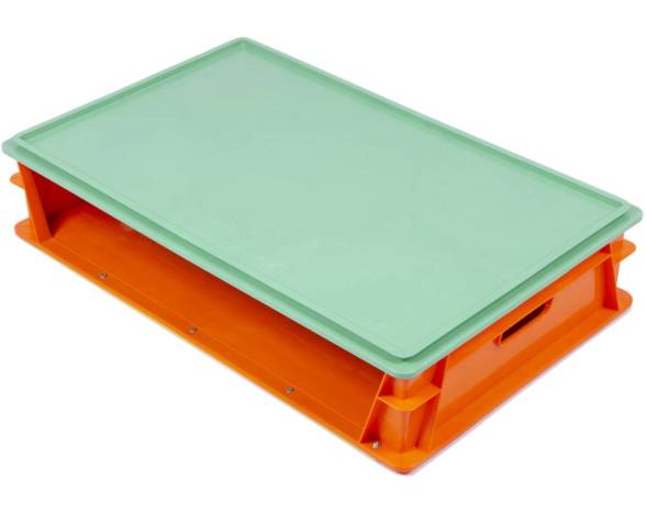 Пластиковый лоток 740х465х145 трехбортный сплошной