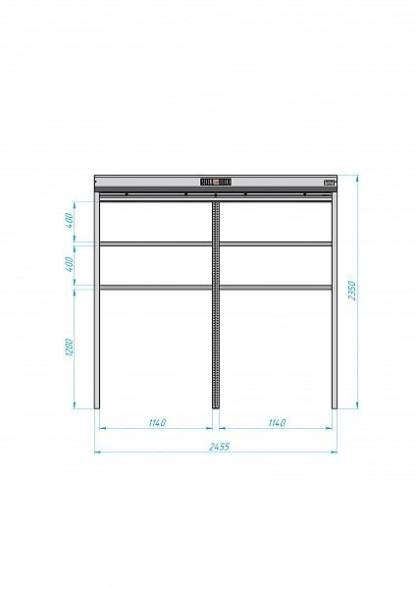 Роллетный шкаф ROLL-BOX SIMPLE Plus 24.06.22.V1-1