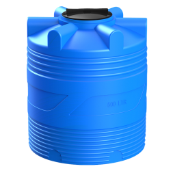 Бочка (емкость) пластиковая вертикальная с крышкой, 500 л, синий [TV500S13]