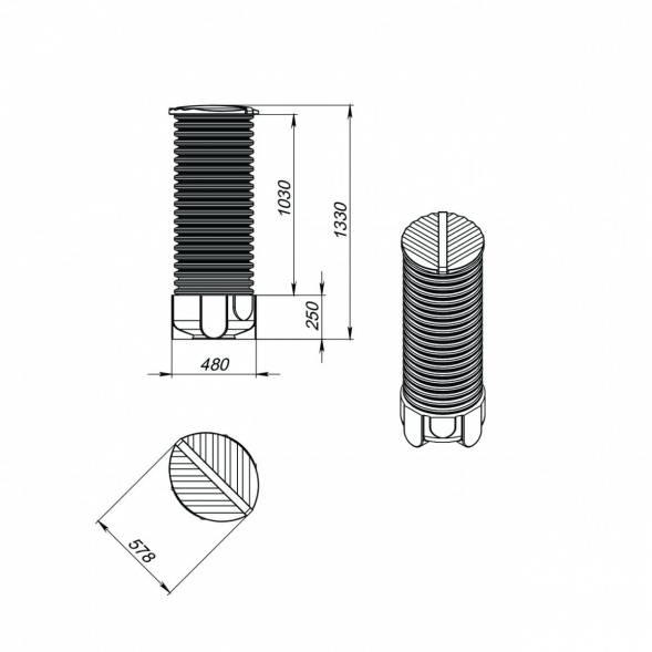Колодец дренажный 4 м