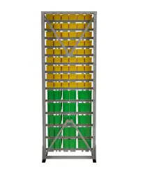 Стойка Стелла-техник односторонняя D1-09-00-05 с ящиками, 2020х735 мм