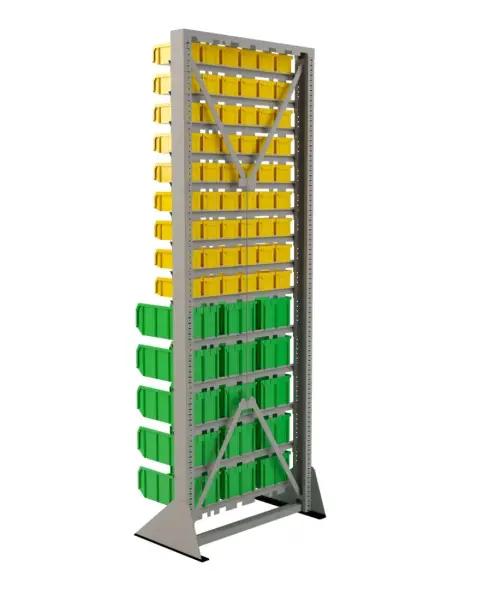 Стойка Стелла-техник односторонняя D1-09-00-05 с ящиками, 2020х735 мм