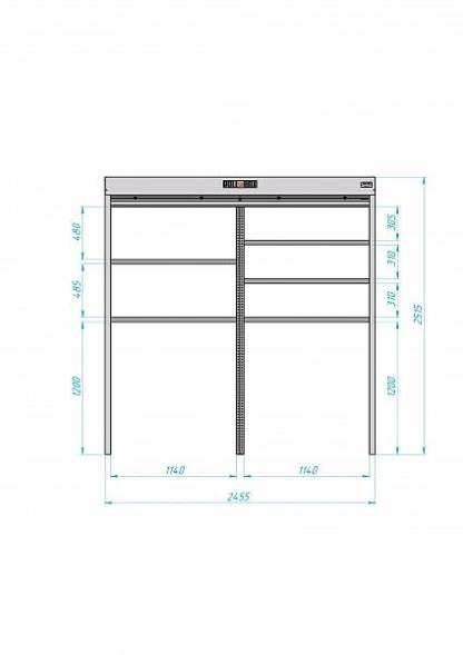 Роллетный шкаф ROLL-BOX SIMPLE Plus 24.06.23.V2-1