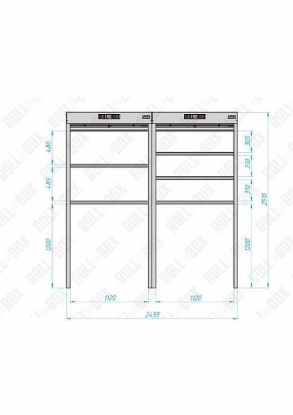 Роллетный шкаф ROLL-BOX SIMPLE Plus 24.06.23.V2-2