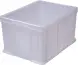 Ящик пластиковый сплошной, 400×300×230 мм, 21.6 л, белый [703.03.02 м]