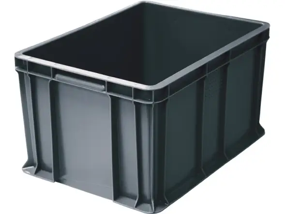 Ящик пластиковый сплошной, 400×300×230 мм, 21.6 л, белый [703.03.02 м]