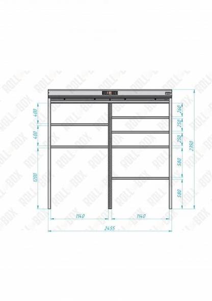 Роллетный шкаф ROLL-BOX SIMPLE Plus 24.06.24.V1-1