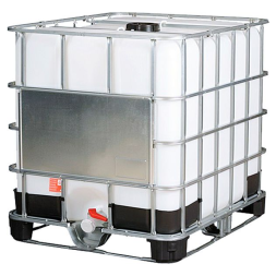 Еврокуб (IBC-контейнер) на комбинированном поддоне UN, 1000 л, белый [UC 1000 комб UN (МОРСКОЙ)]
