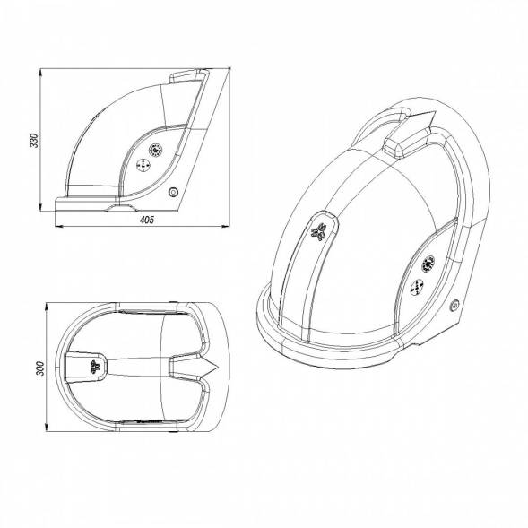 Колпак защитный для фермерского ведра пластиковый
