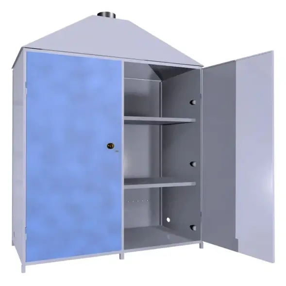 Шкаф для аккумуляторов ШМА-03-02 1500x780x2000 мм Синий