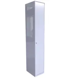 Металлический шкаф ХПГ 12 для СИЗ и противогазов 1870х380х500 мм с дверью Светло-серый