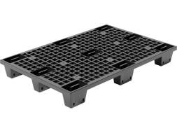 Паллет (поддон) пластиковый перфорированный вкладываемый на ножках, 1200х800х140 мм, серый [1200800140-02]