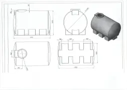 Горизонтальная емкость 2000