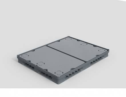 Крупногабаритный разборный пластиковый контейнер Polybox, 1470х1140x1265 мм, серый [PolyBox900] 