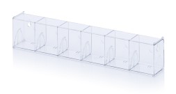 Прозрачные модули из опрокидываемых ящиков прозрачный  KM 6 60 x 9,1 x 11,3 см