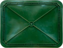 Ящик пластиковый сплошной, 430х330х110 мм, красный [405]