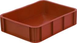 Ящик пластиковый сплошной, 430х330х110 мм, красный [405]