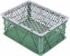 Ящик пластиковый с перфорированными стенками, 430х330х180 мм, зеленый [430330180-01]