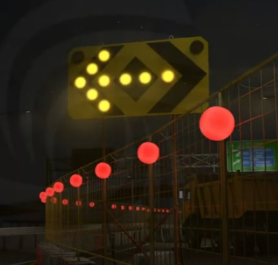 Щит сигнальный дорожный, М02, 2260x1210 мм, 55 кг, 12В/24В