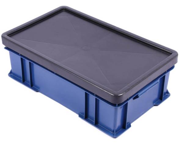 Пластиковый ящик 590х360х180 сплошной без ручек