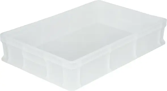 Ящик пластиковый сплошной, 600×400×120 мм, 22 л, белый [704.03.02 М]