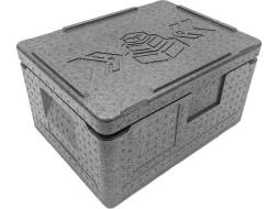 Термобокс пенополипропиленовый с крышкой STP Light, 400х300х220 мм, 14 л, 30 кг/м3