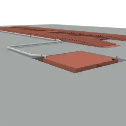 Эстакада металлическая Каскад Комфорт, разборная, 12м, усиленная, грузоподъемность 70т, красная