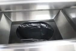 Урна Мега-3, 510х610х1310 мм, шлифованная, с емкостью 120 л