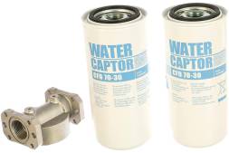 Водопоглощающий фильтр 70 л/мин: 2 катриджа, крепление для фильтра 1