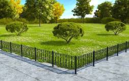 Газонное металлическое ограждение ГО-24, 1 пог. м.