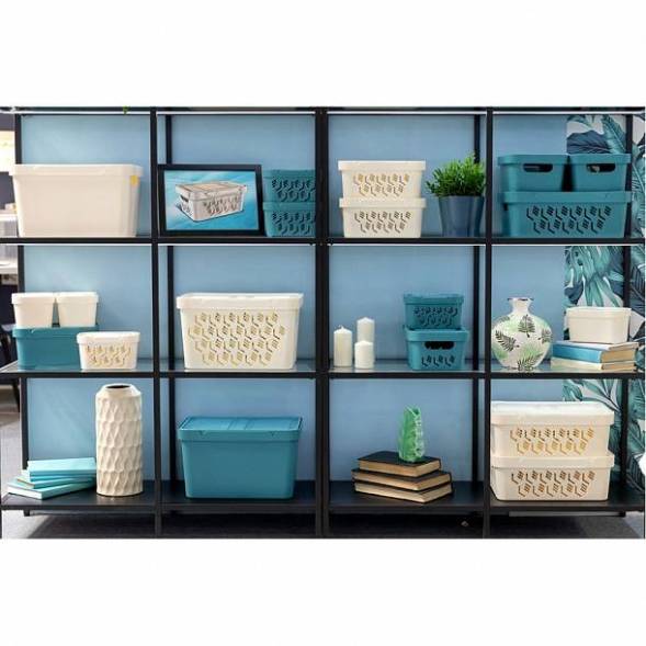 Ящик с крышкой универсальный Luxe, 1,9л, светло-бежевый