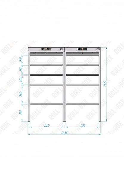 Роллетный шкаф ROLL-BOX SIMPLE Plus 24.07.44.V2-2