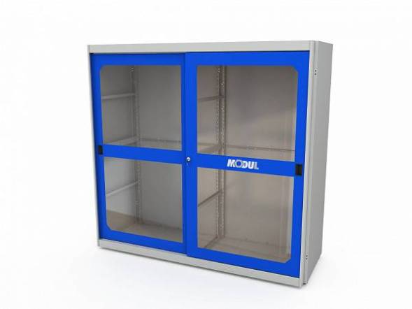 Корпус шкафа для инструментов ДВК MODUL XXL с дверями со смотровыми окнами