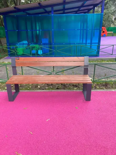 Скамейка стальная «Идиллия» без подлокотников