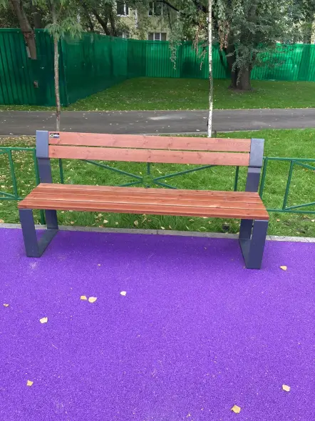 Скамейка стальная «Идиллия» без подлокотников