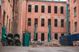 Мусоросброс секция приёмная зеленый без цепей