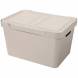 Ящик с крышкой универсальный Luxe, 18л, светло-бежевый