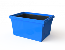 Вкладываемый многооборотный контейнер в с термовкладышем (600х400х335)